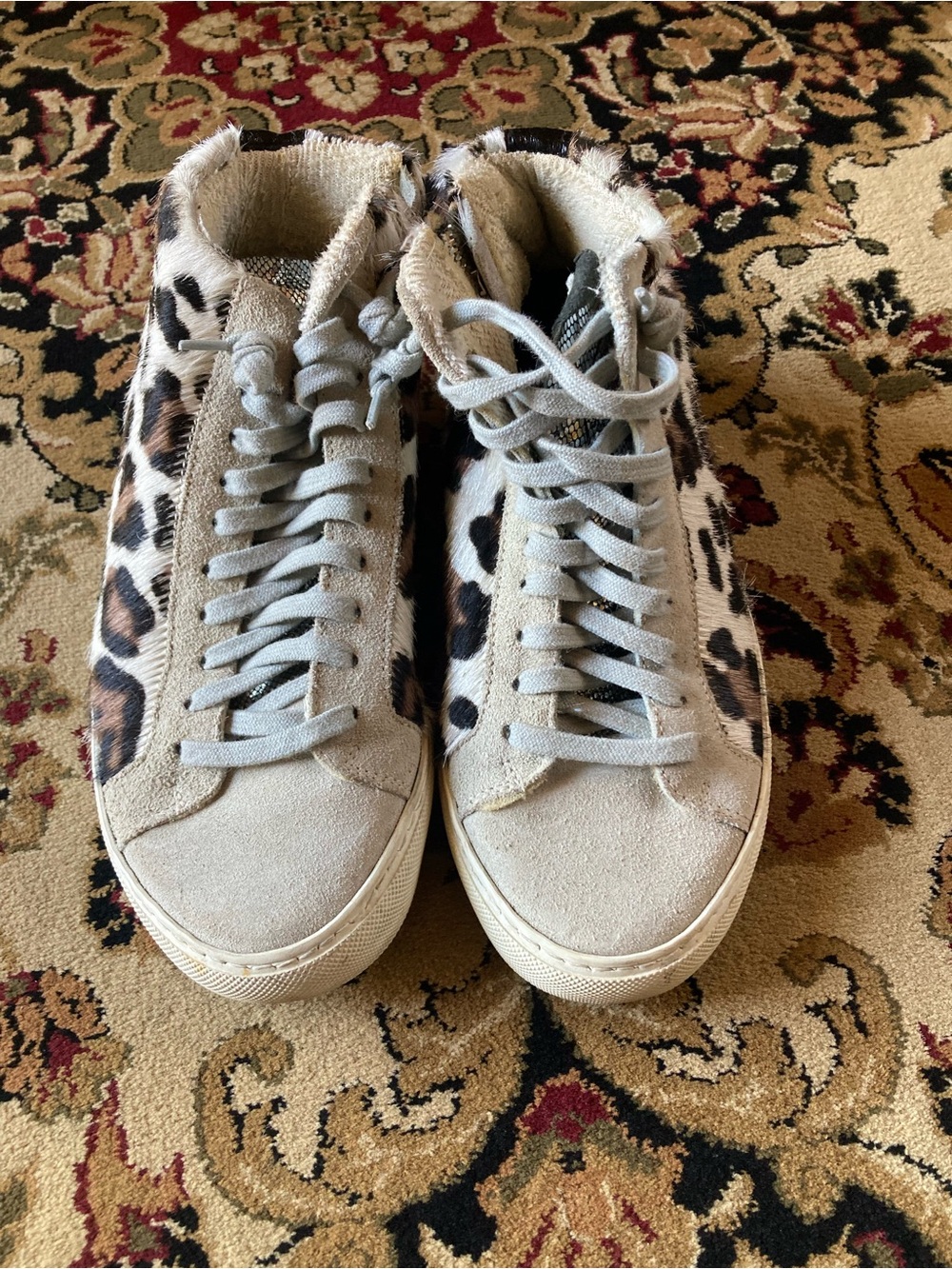 P448 Leopard Print High Tops